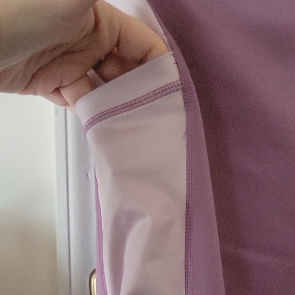 Fabletics Lavender and Orange Leggings - Picture 4 of 6